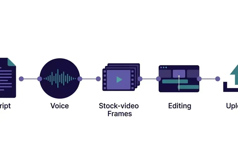 The 4-Tool Faceless YouTube Stack, Wired End to End